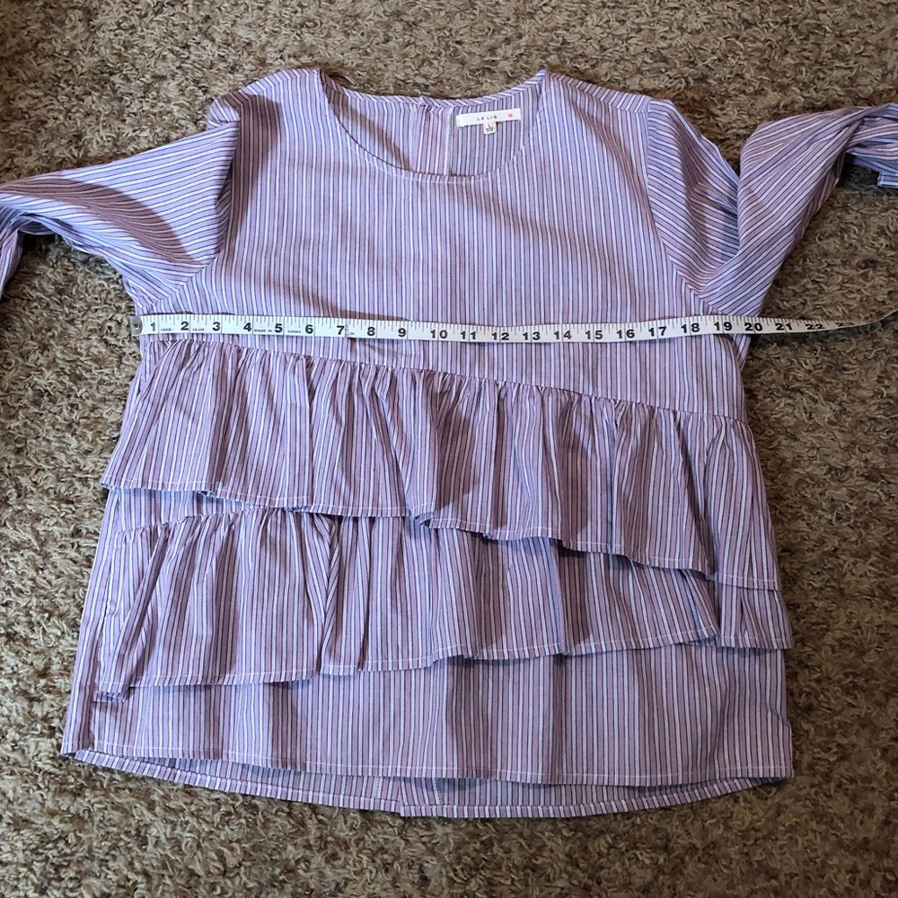 🛍 [LeLis] Ruffle Front Blouse - Picture 8 of 9
